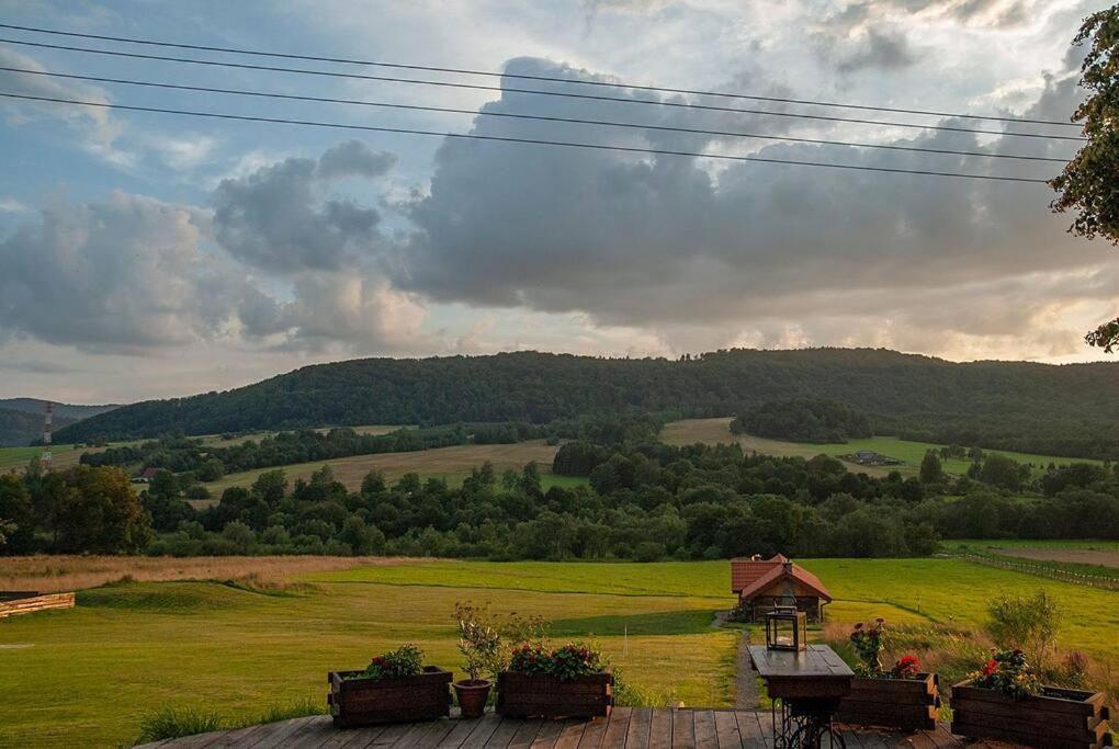 Polanka Beskid Niski Cute Cabin With Spectacular Views Hanczowa Exteriör bild