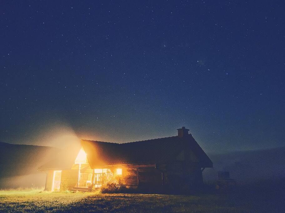 Polanka Beskid Niski Cute Cabin With Spectacular Views Hanczowa Exteriör bild