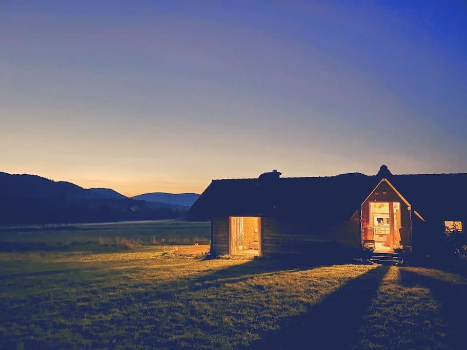 Polanka Beskid Niski Cute Cabin With Spectacular Views Hanczowa Exteriör bild