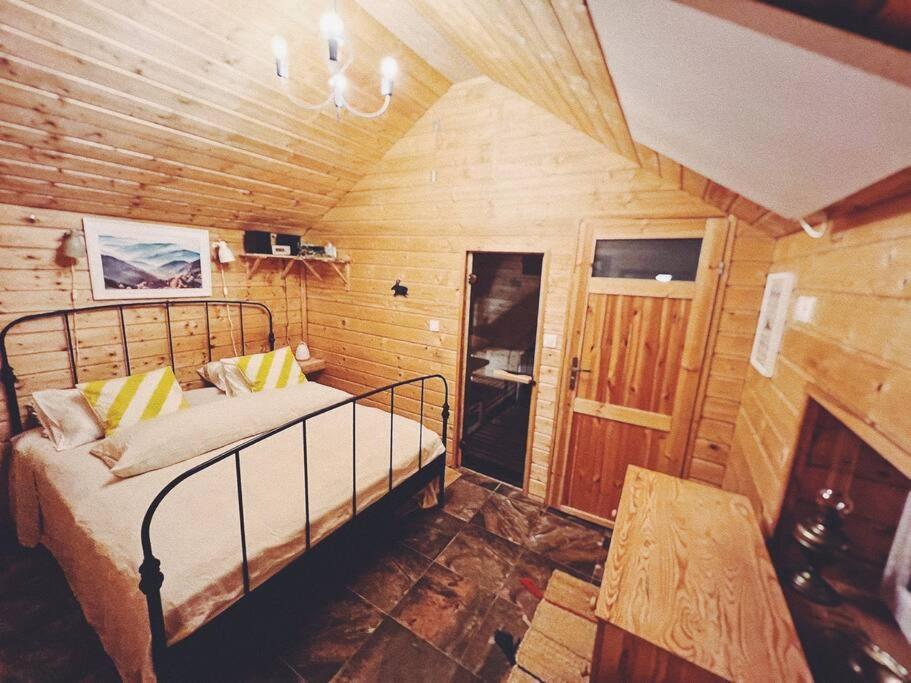 Polanka Beskid Niski Cute Cabin With Spectacular Views Hanczowa Exteriör bild