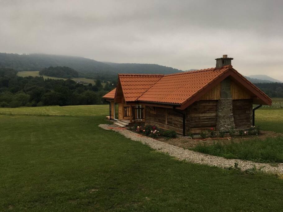 Polanka Beskid Niski Cute Cabin With Spectacular Views Hanczowa Exteriör bild