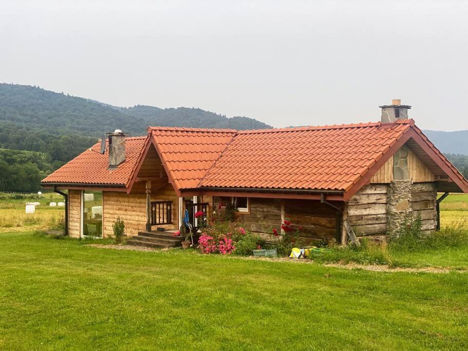Polanka Beskid Niski Cute Cabin With Spectacular Views Hanczowa Exteriör bild
