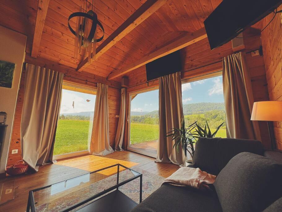 Polanka Beskid Niski Cute Cabin With Spectacular Views Hanczowa Exteriör bild